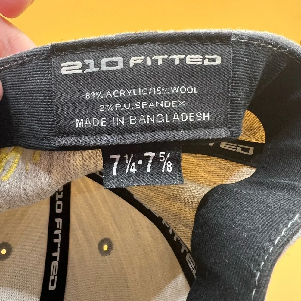 Flag Nor Fail Black and Gray Fitted Cap - Picture 3 of 4